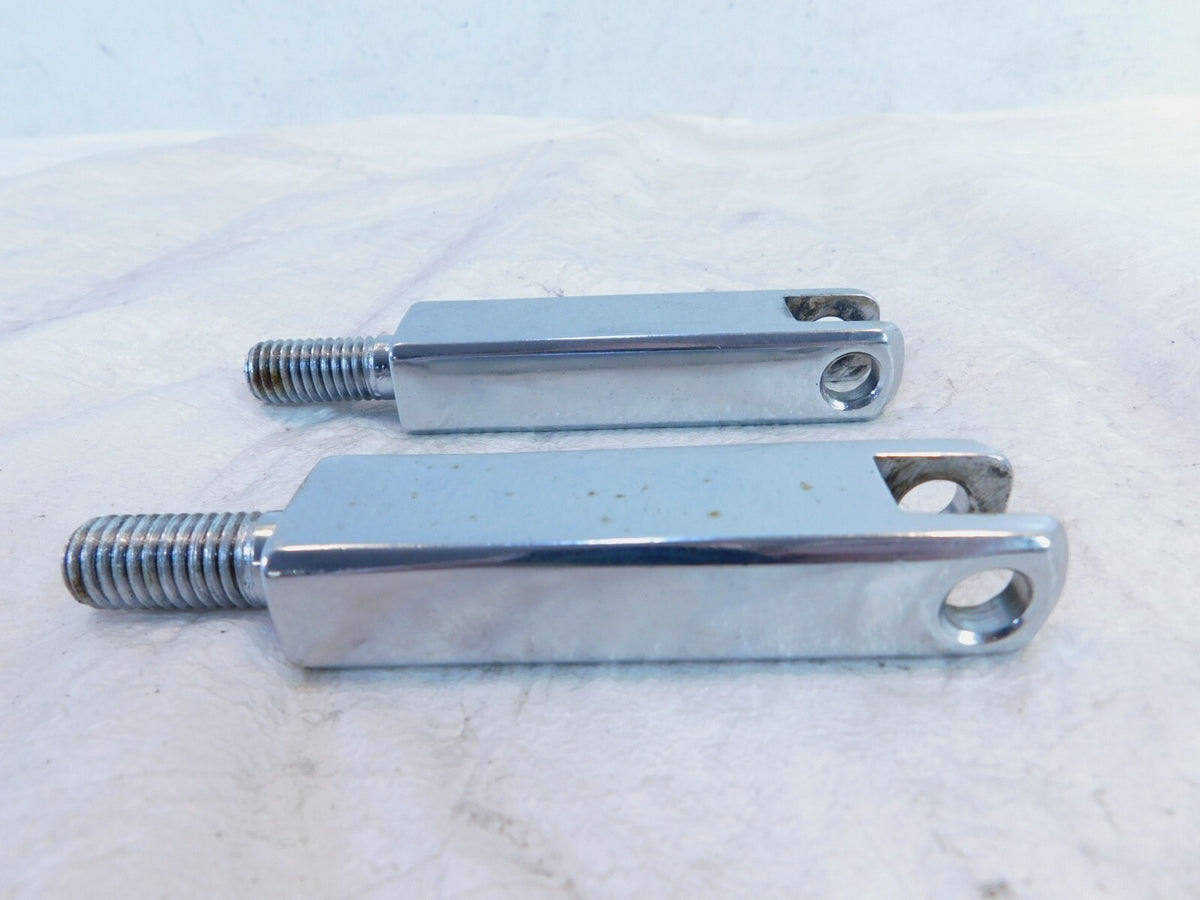 Harley EVO FXR EVO Dyna Chrome Front Highway Footpeg Peg Mount Clevis Brackets - C3 Cycle