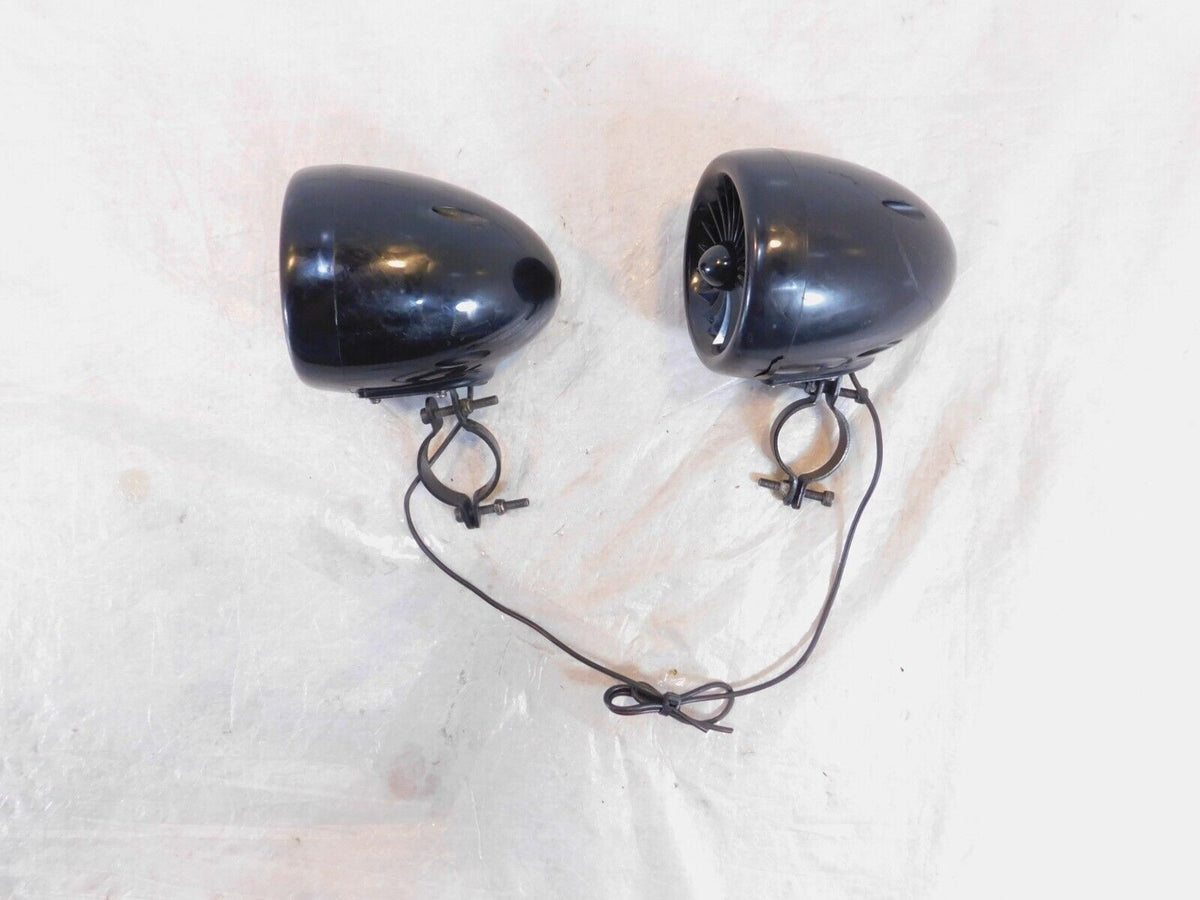 Honda Shadow Aero 750 VT750C Dual Front Handlebar Radio Audio Speakers & Clamps - C3 Cycle