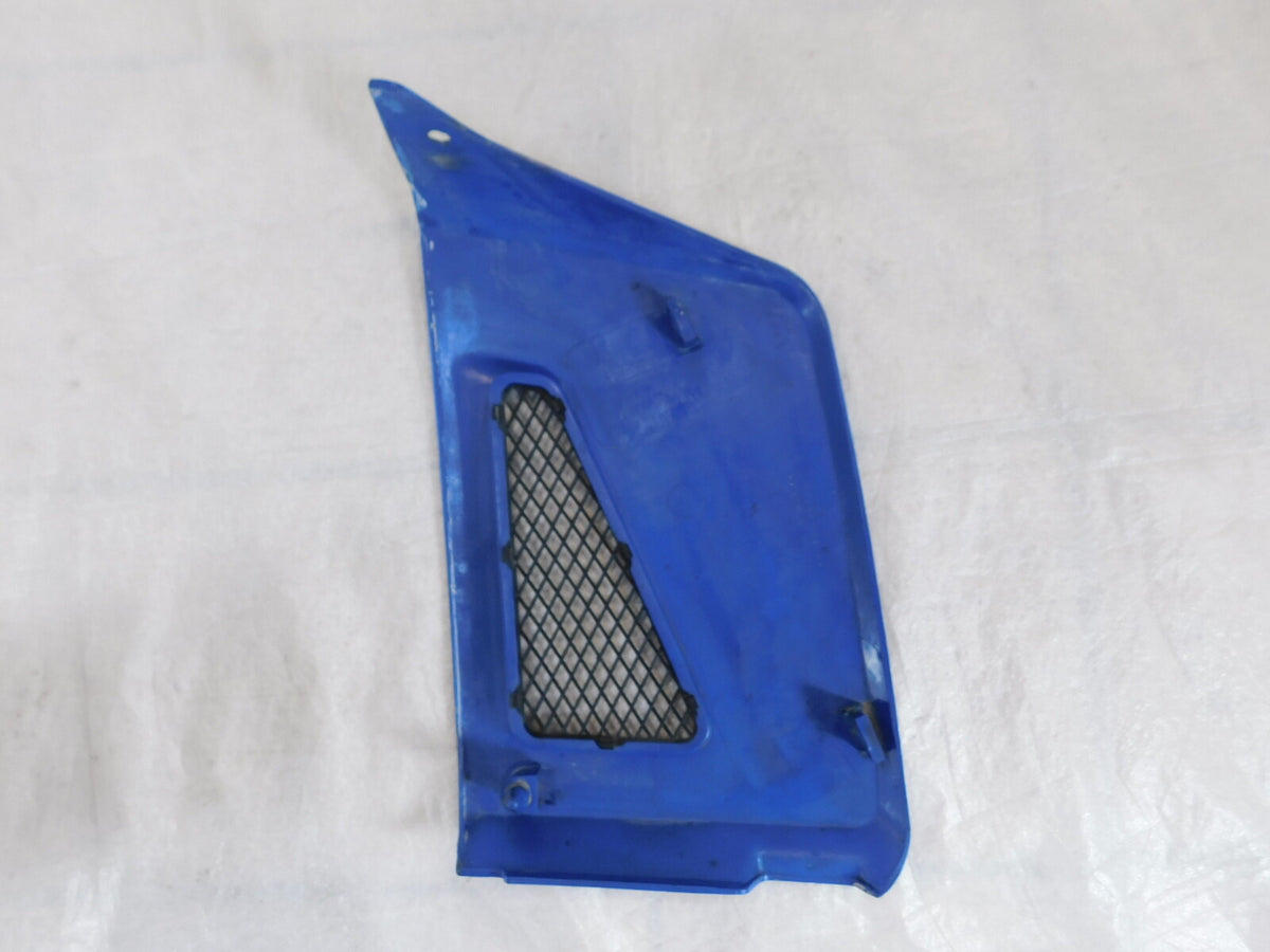 1987 87 Kawasaki KLR650 KLR 650 Blue Left Engine Coolant Radiator Cover Fairing - C3 Cycle