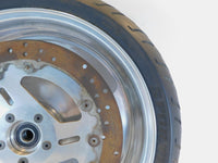 1995 & 1996 Buell M2 Thunderbolt Marchesini Silver Front Wheel Rim & Tire - C3 Cycle