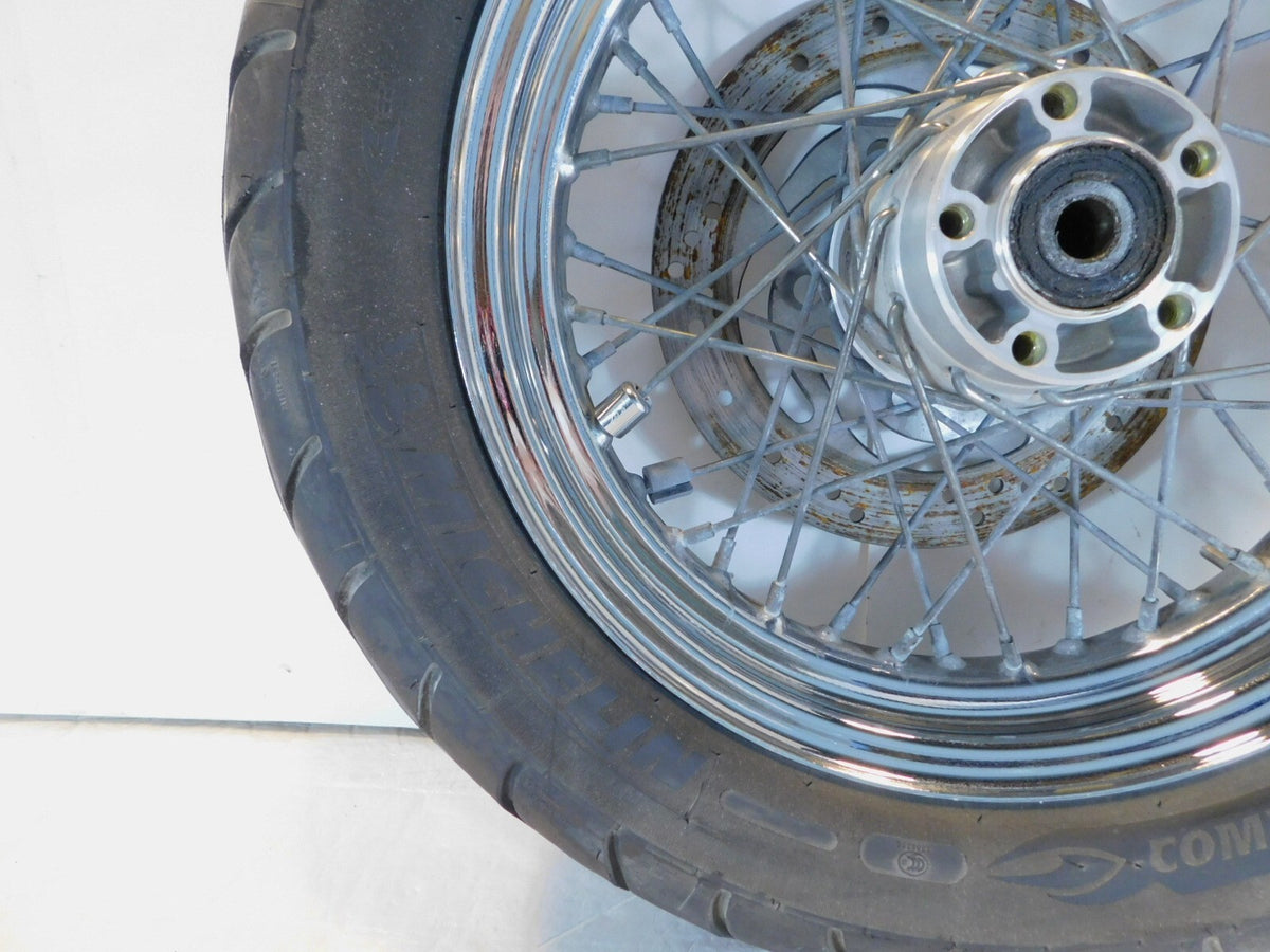 Harley Davidson Dyna Sportster & Softail Laced 16" Rear Wheel Rim & Tire Chrome - C3 Cycle