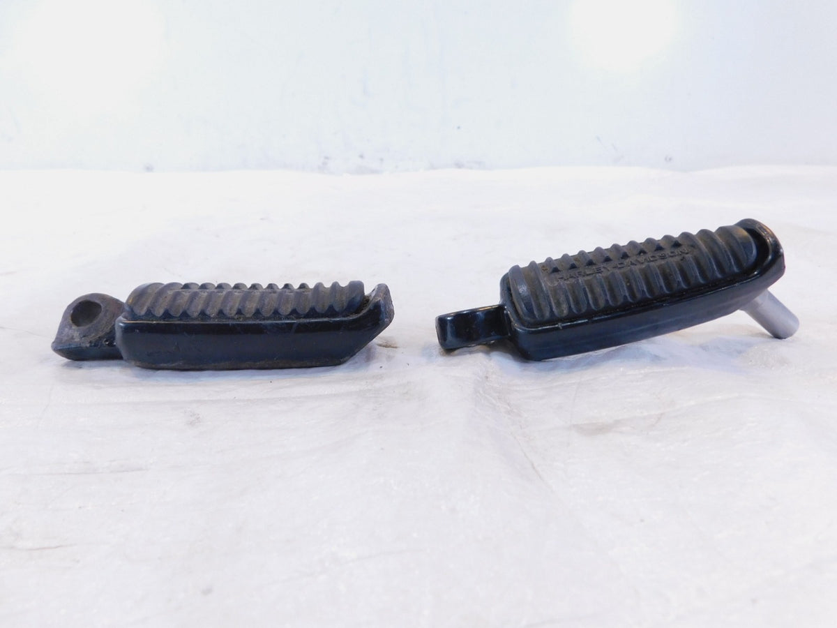 Harley Sportster 1200 Nightster & Iron V-Rod Black Front Footpeg Footrests - C3 Cycle