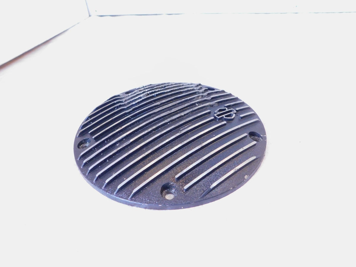Harley Davidson Twin Cam Electra Glide Dyna Softail Ribbed Black Clutch Cover - C3 Cycle