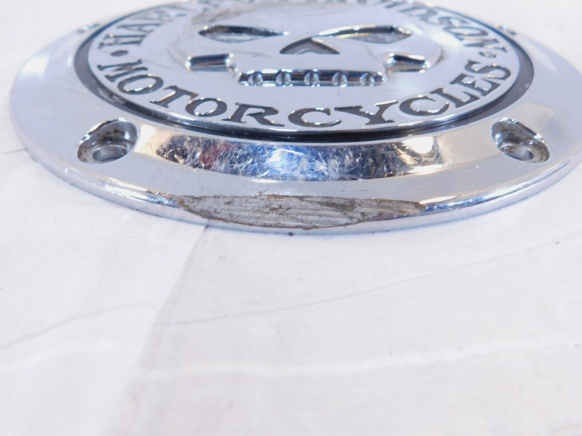 Harley Twin Cam Touring Dyna Softail Willie G Skull Derby Clutch Cover -Damage - C3 Cycle