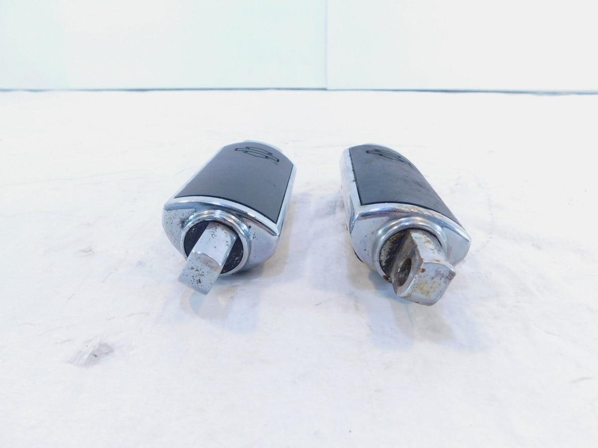 Harley Touring FXR Dyna Sportster & Softail Black & Chrome Footpegs Footrests