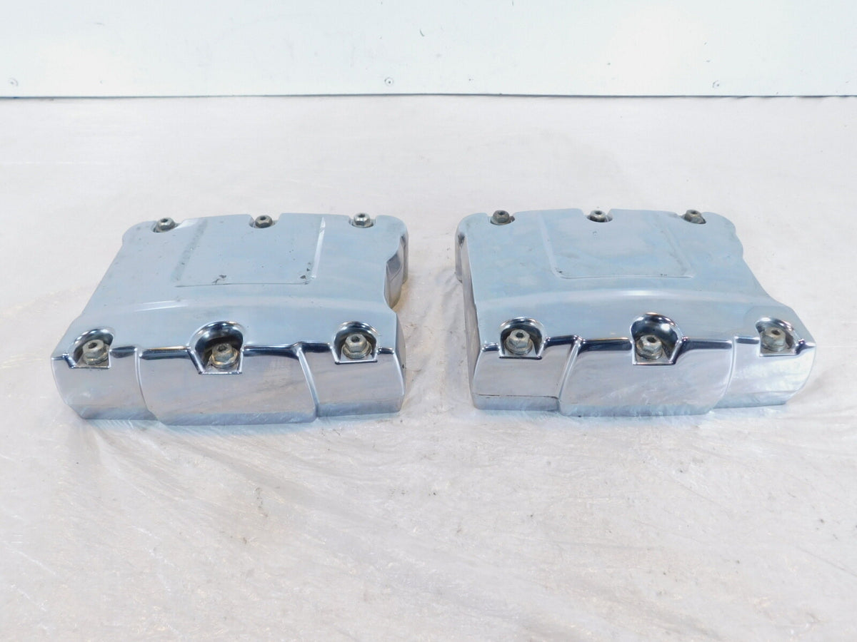 Harley Davidson Touring Dyna & Softail Chrome Cylinder Head Rocker Boxes