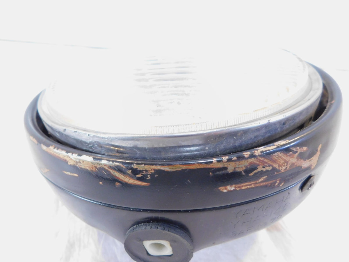 1983 Yamaha XJ750 Maxim Black Front Headlight Headlamp w/ Housing Shell Bucket - C3 Cycle