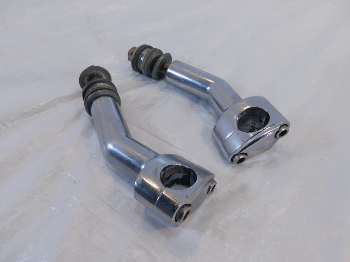 2000-06 Harley Davidson Softail Heritage Classic Handlebar Riser Clamp Brackets - C3 Cycle