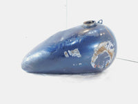 1977-1985 Harley Davidson FX & FXE Shovelhead Blue Right Fuel Gas Petrol Tank - C3 Cycle