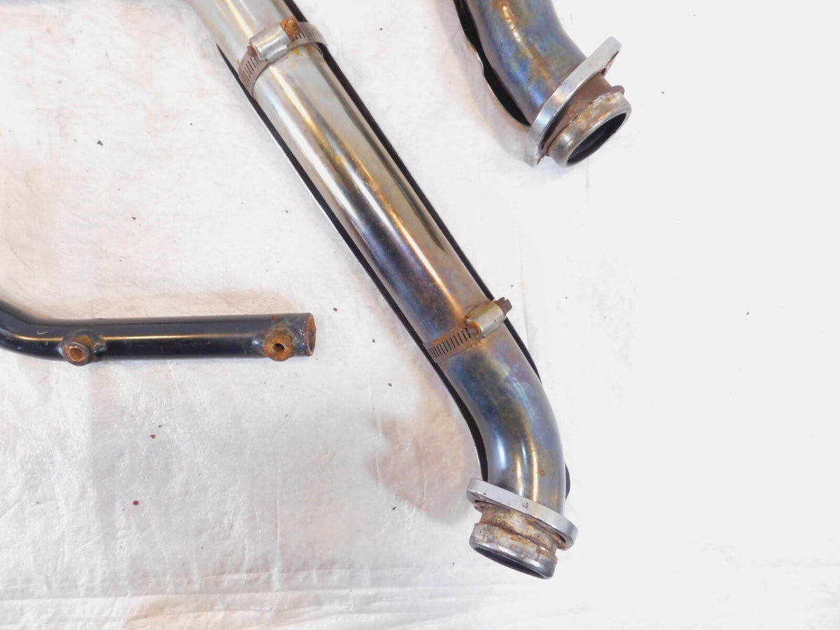 01 2001 Indian Gilroy Scout Chrome Front & Rear Exhaust Header Pipe Mufflers