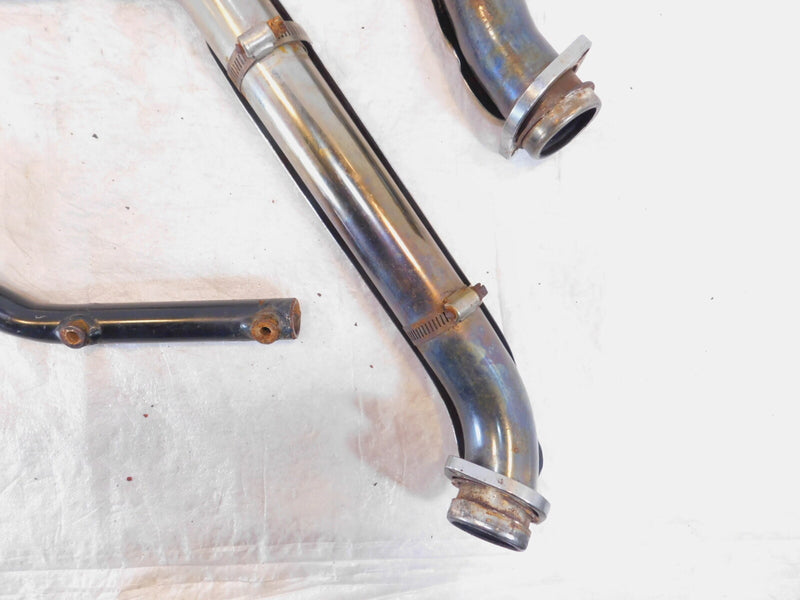 01 2001 Indian Gilroy Scout Chrome Front & Rear Exhaust Header Pipe Mufflers