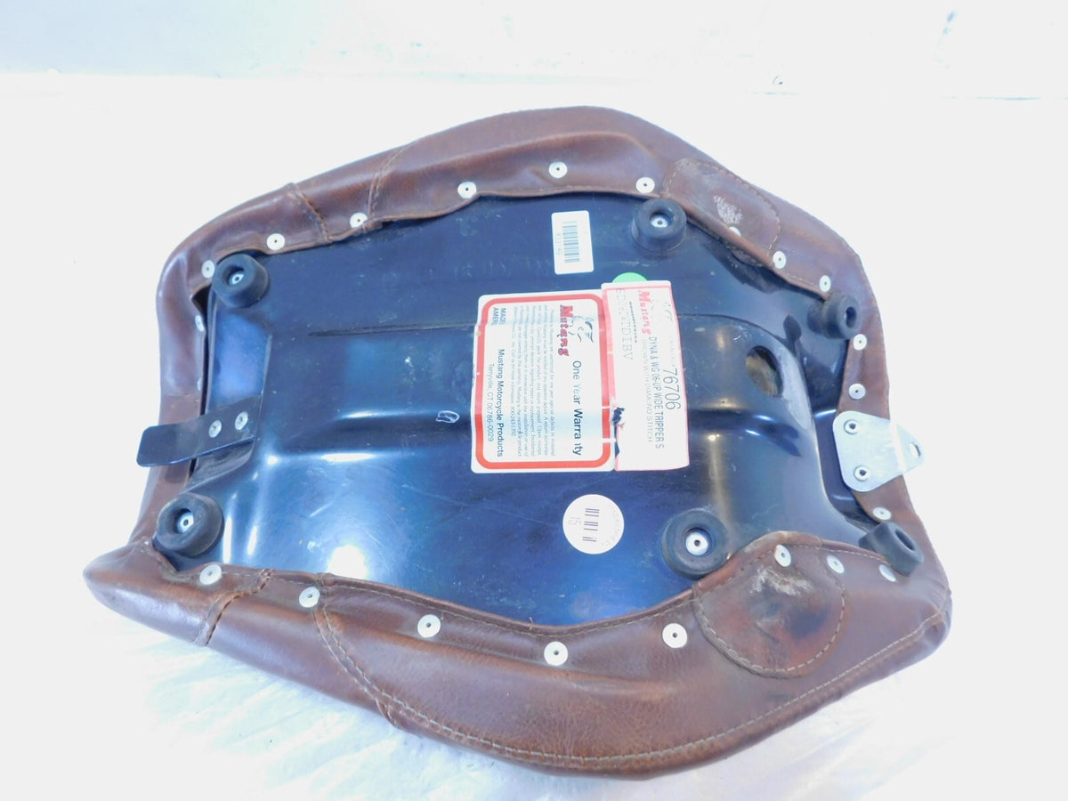 Harley Davidson Dyna Wide Glide Street Fat Bob Brown Mustang Front Solo Seat - C3 Cycle