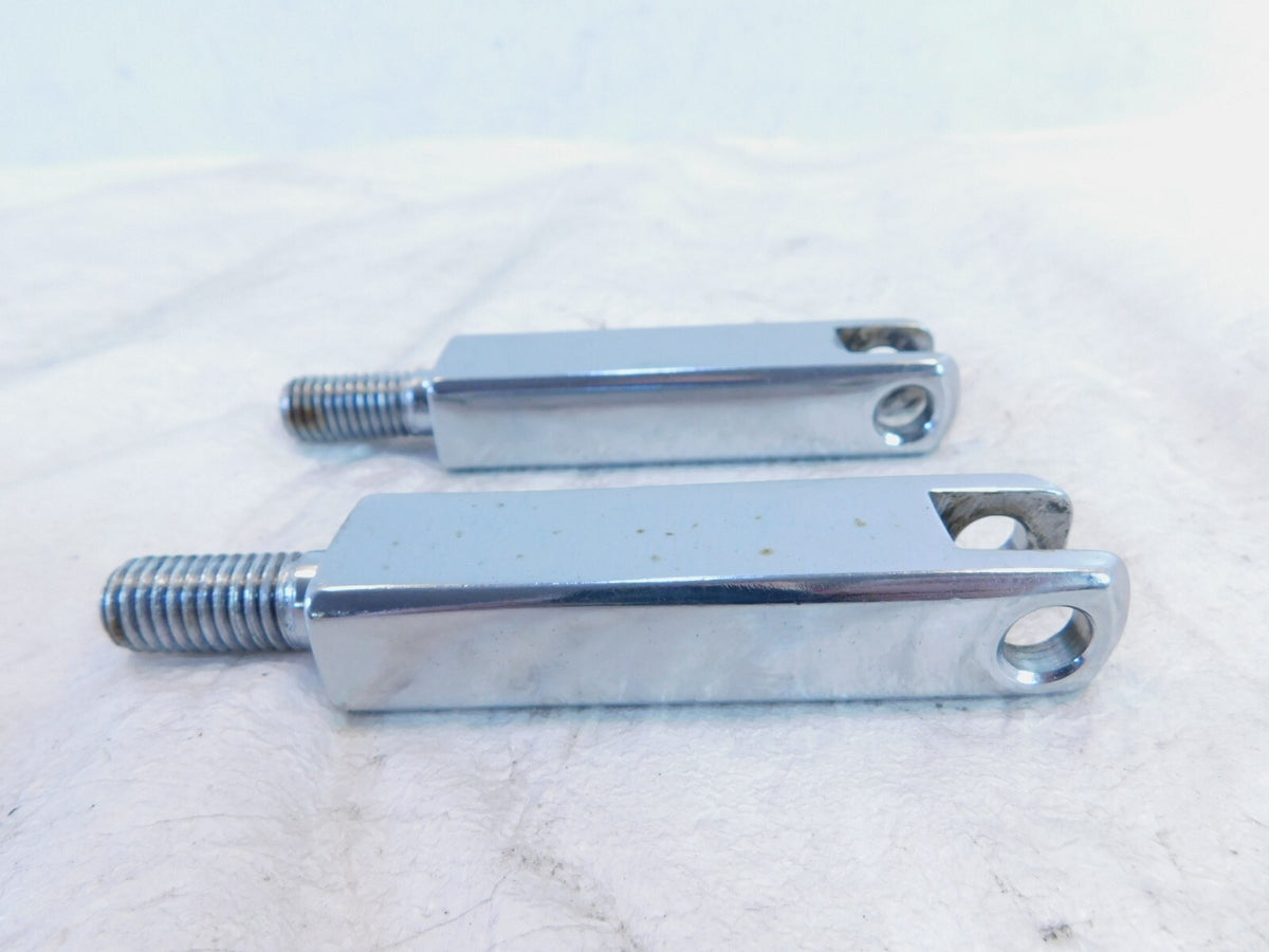 Harley EVO FXR EVO Dyna Chrome Front Highway Footpeg Peg Mount Clevis Brackets - C3 Cycle