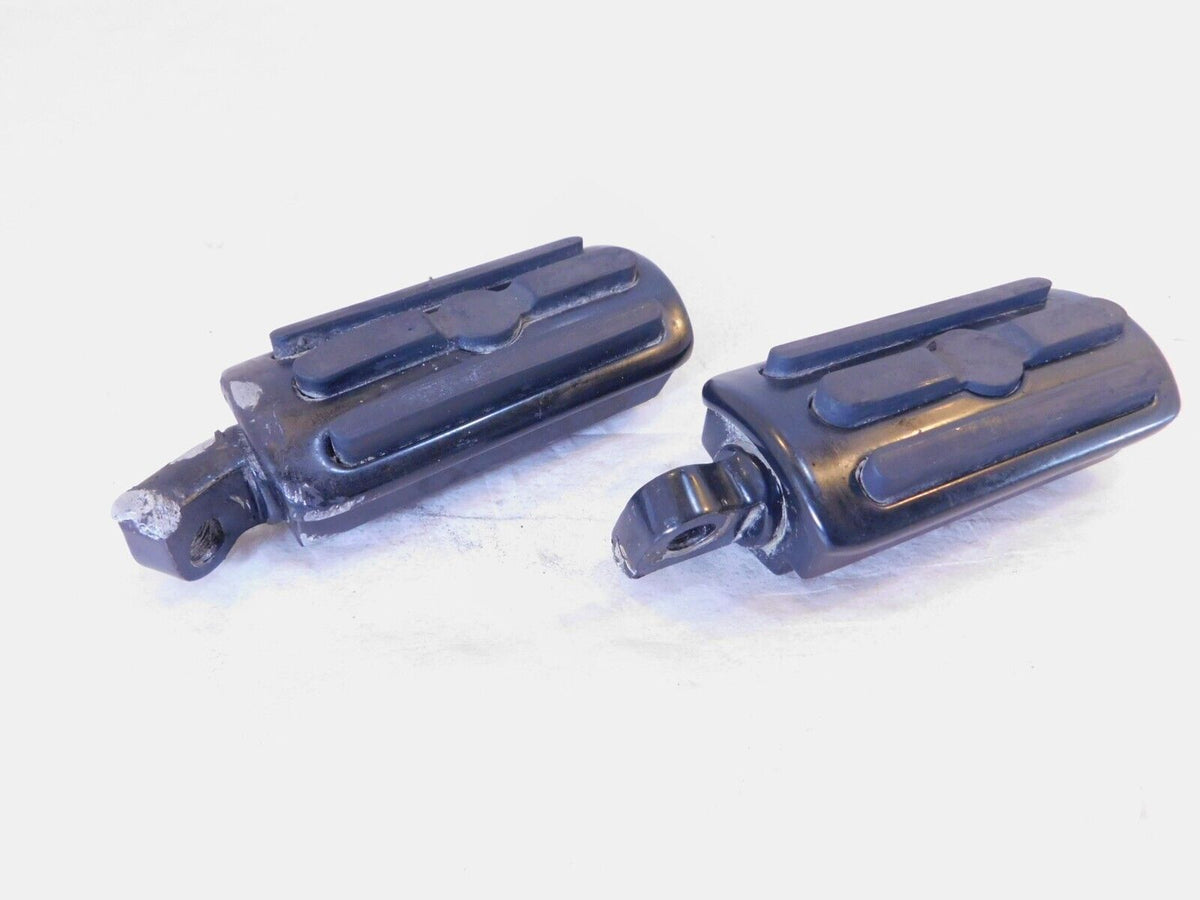 Harley Touring FXR Dyna Sportster & Softail Metal & Rubber Footpegs Footrests - C3 Cycle