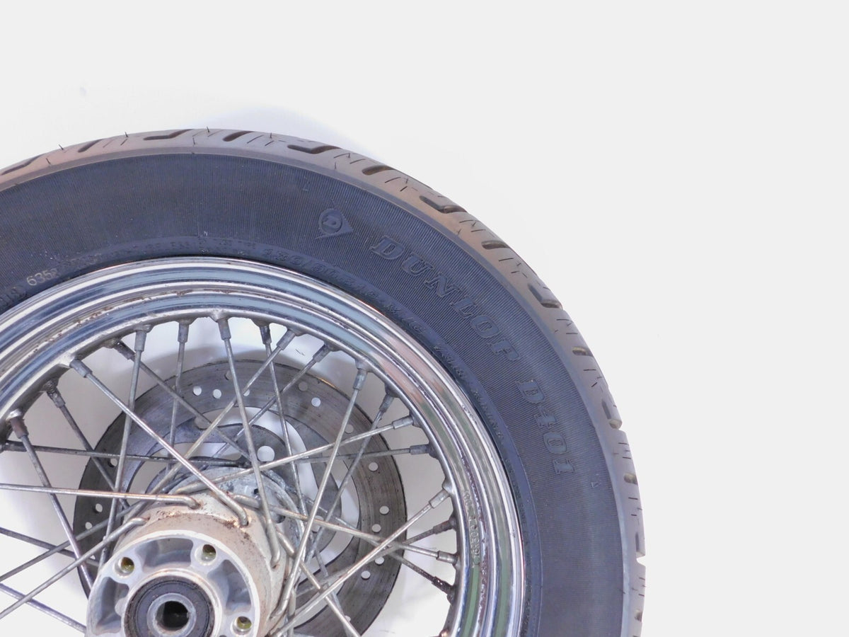 Harley Davidson Sportster Softail & Dyna 16" Chrome Laced Rear Wheel Rim - Bent - C3 Cycle