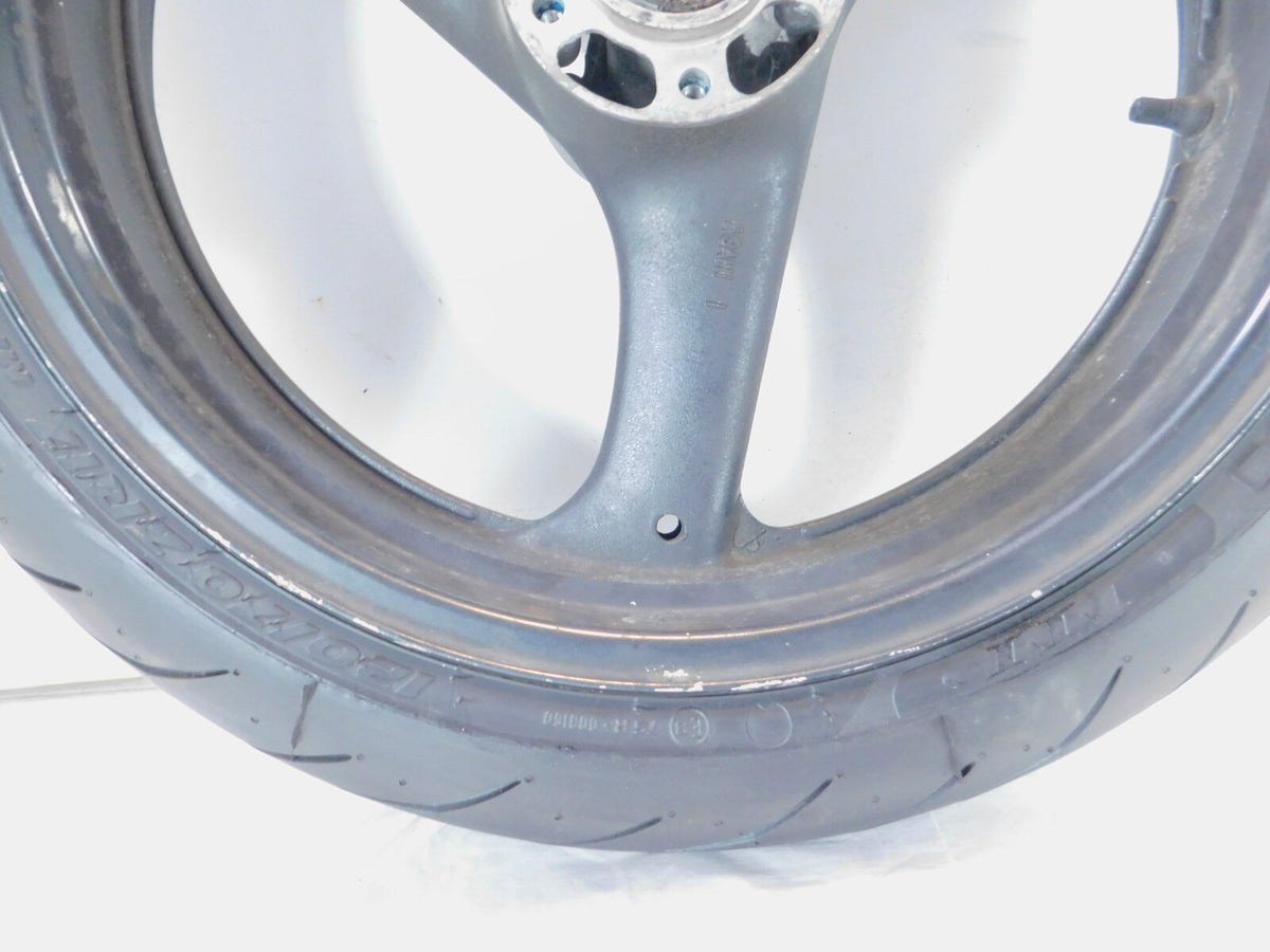 1994-1996 Suzuki RF600R RF600 Black Front Hub 3 Spoke Cast Rim Wheel & Tire - C3 Cycle