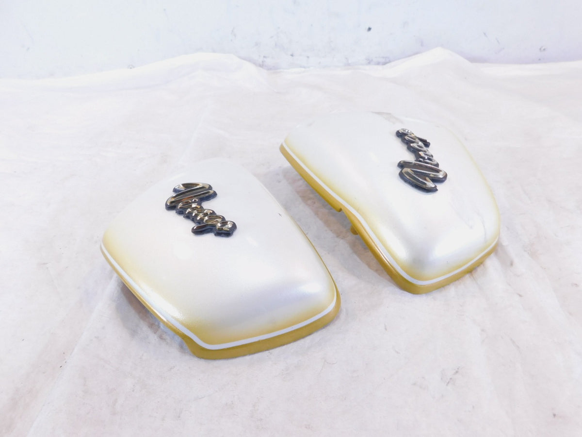 Yamaha Virago XV700 700 1100 XV1100 White Left/Right Side Frame Cover Panels - C3 Cycle