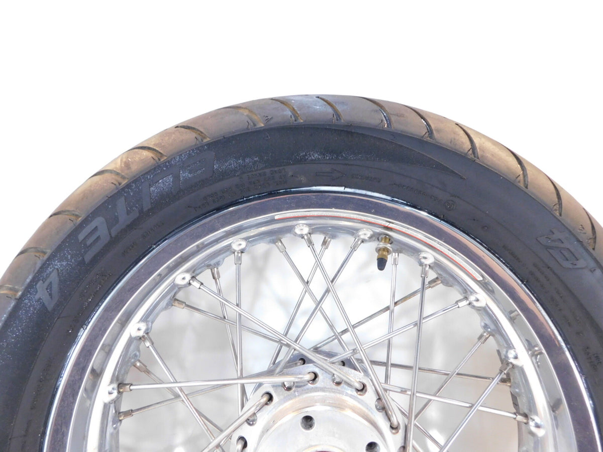 Victory V92 Deluxe & Touring Cruiser Chrome Laced Front Wheel Rim Rotor & Tire - C3 Cycle
