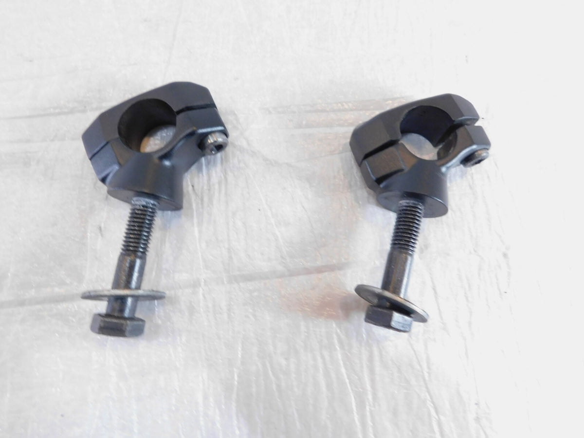 2014-2017 Victory Cross Country Black Handlebar Handle Bar Riser Mount Clamps - C3 Cycle