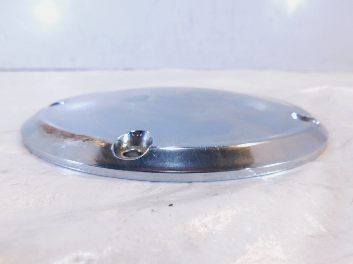 Harley Davidson Twin Cam Softail & Dyna Left Engine Chrome Derby Clutch Cover - C3 Cycle