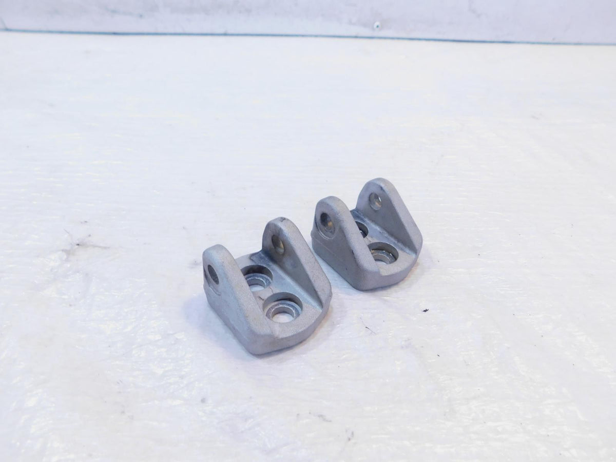 2013-2019 KTM 690 Duke Silver Left/Right Front Footrest Foot Pegs Bracket Mounts - C3 Cycle