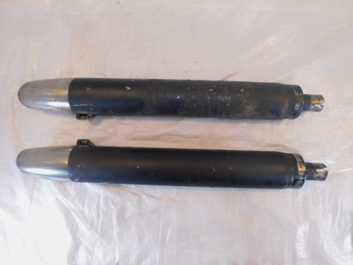Indian Chief & Chieftain Dark Horse Left & Right Exhaust Header Pipe Mufflers - C3 Cycle