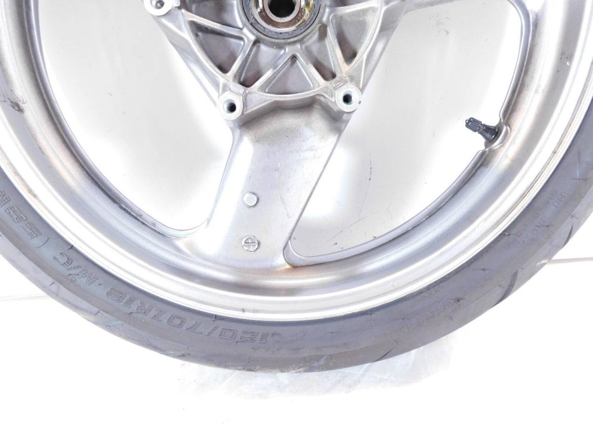 1991-2003 Honda ST1100 & ST1100P Police 1100 Silver Cast Front Wheel Rim w/ Tire - C3 Cycle