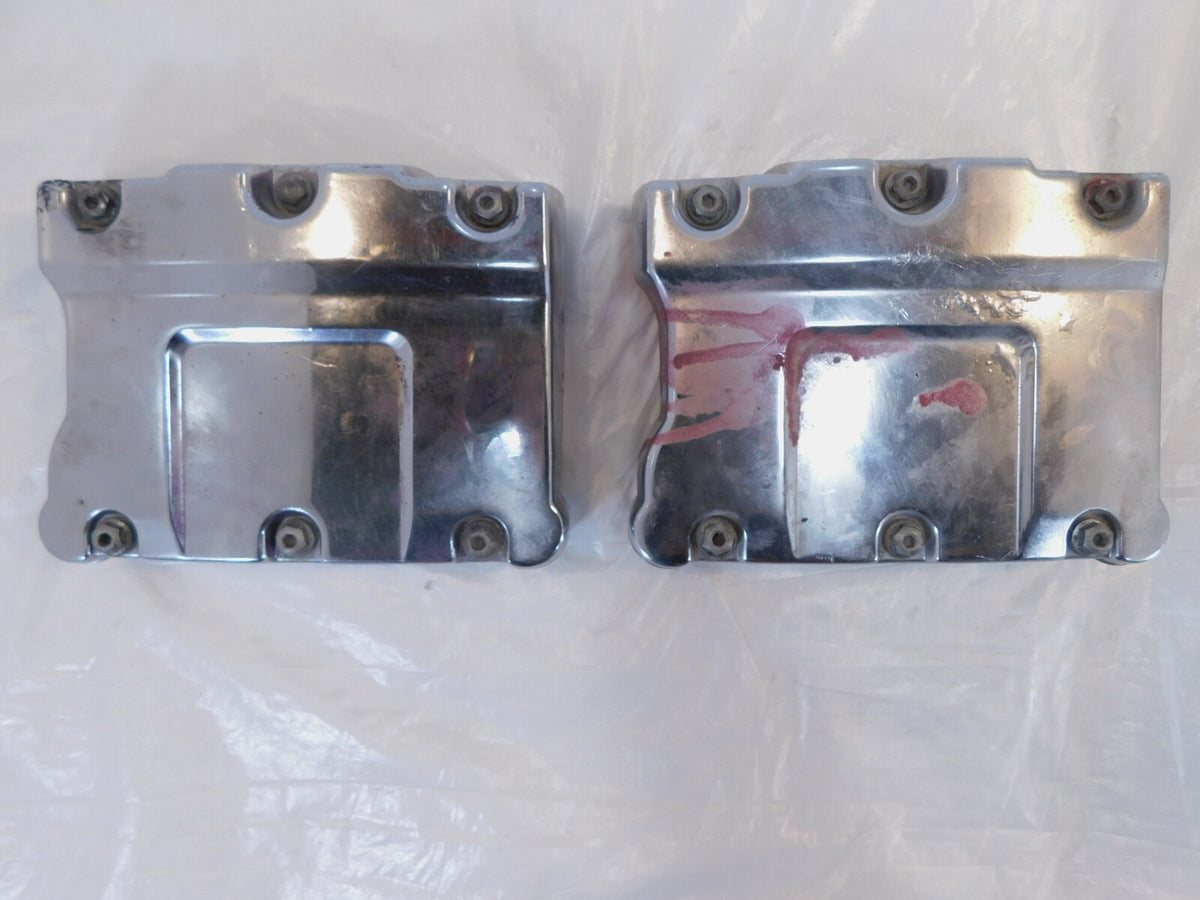 Harley Davidson Street Glide Dyna Softail Chrome Cylinder Head Top Rocker Boxes - C3 Cycle