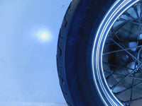 Harley Dyna Softail & Sportster 883 & 1200 Chrome Spoked Rear Wheel Rim & Tire - C3 Cycle