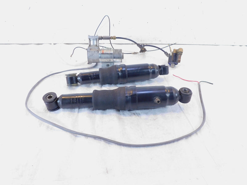 Harley Road Street & Electra Glide Adjustable Rear Shock Absorbers Hoses & Pump
