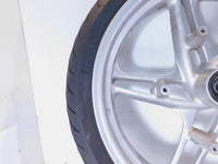 2000-2006 BMW R1150R R1150RS R1150RT Silver Front Wheel Rim & Tire 3.5x17"  Bent - C3 Cycle
