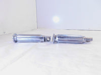 Pair Harley FXR Dyna Sportster & Softail Left Right Chrome Footpeg Footrests - C3 Cycle