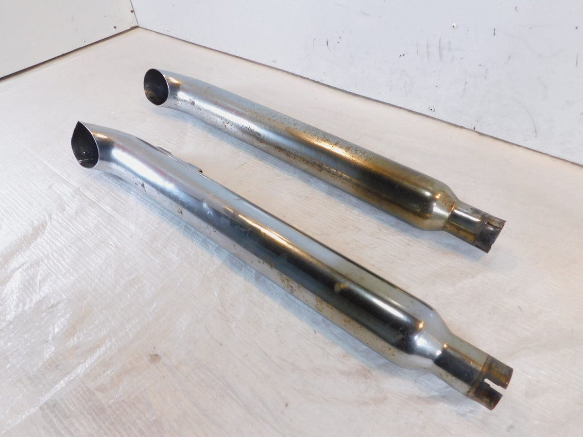 Harley Davidson Road King & Electra Glide Left & Right Exhaust Pipe Mufflers - C3 Cycle