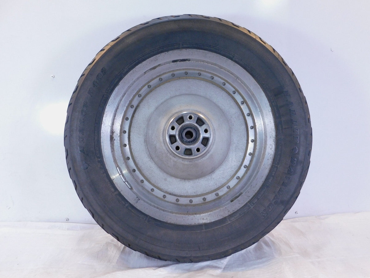 Harley Davidson Sportster 883 1200 & Softail Fat Boy Solid Silver Rear Wheel Rim - C3 Cycle