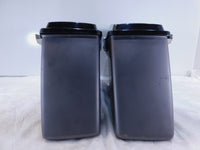 Harley Davidson Electra Glide Gray/Black Right & Left Saddlebags with Speakers - C3 Cycle
