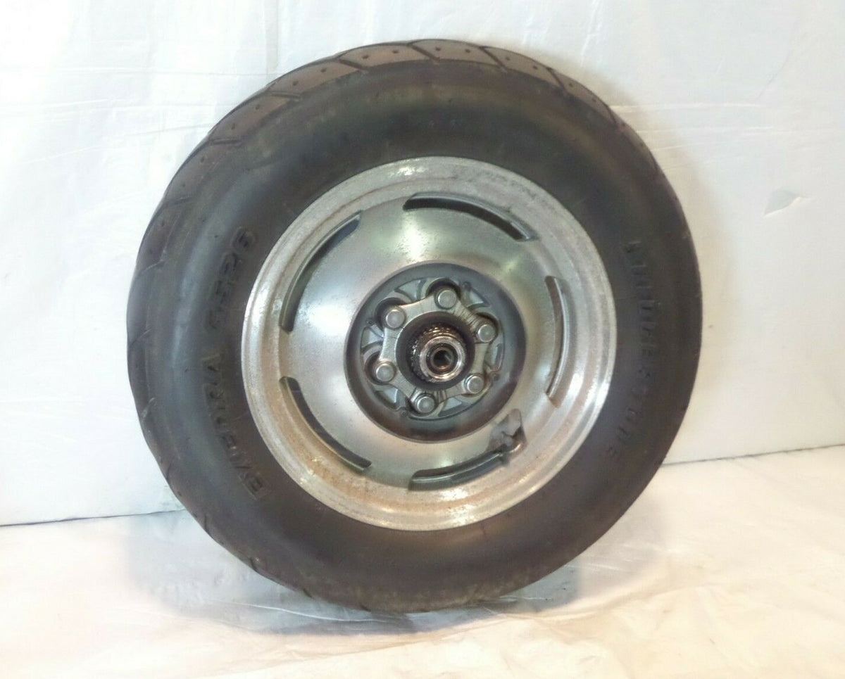 1999-2004 Yamaha V-Max 1200 VMX12 OEM Silver Cast Rear Back Wheel Rim Hub & Tire - C3 Cycle