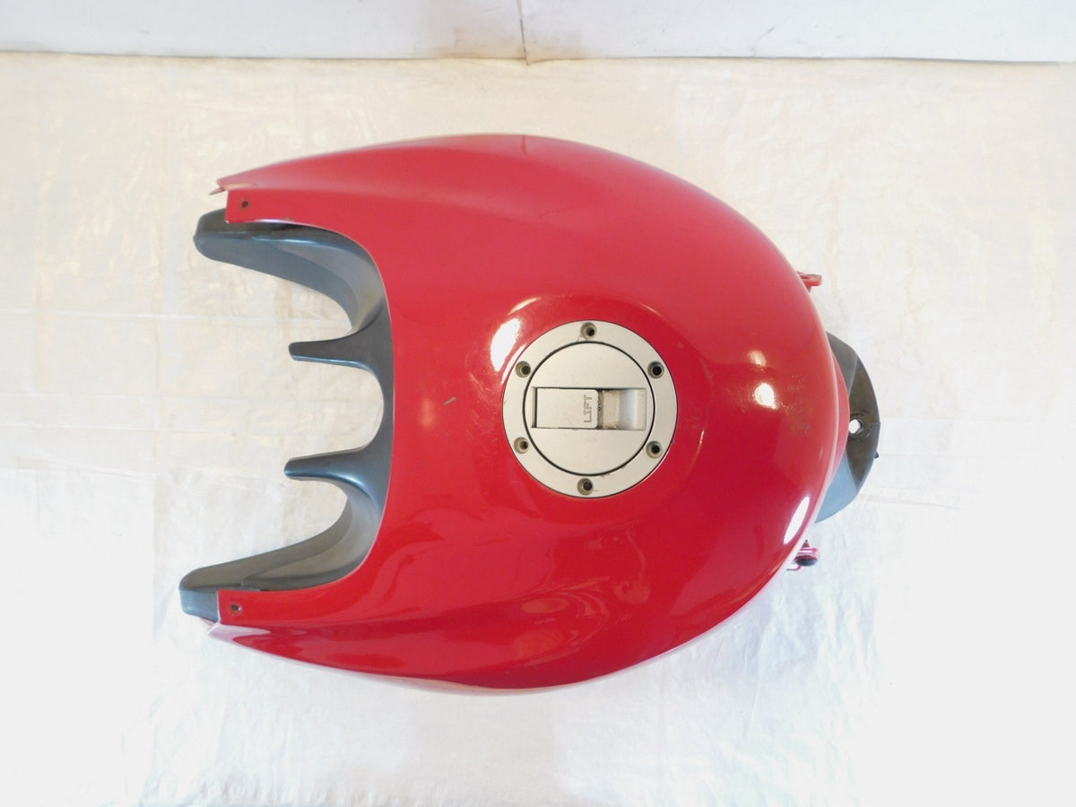 97-00 BMW F650 Funduro F650ST Gas Petrol Fuel Tank Reservoir Cell & Red Cover - C3 Cycle