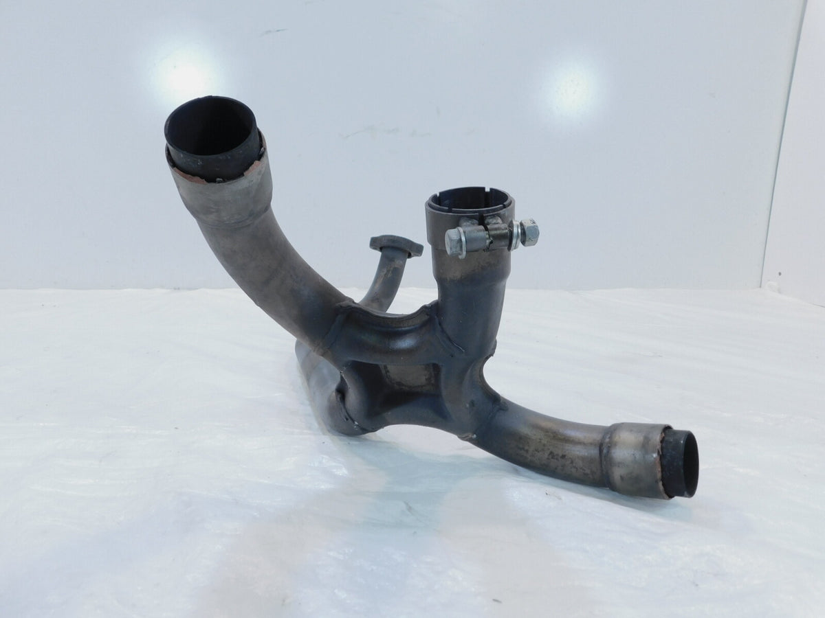 01-02 Ducati Monster 400 600 750 Horizontal Exhaust Manifold Header Pipes - Rash