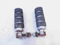 Harley Touring FXR Dyna Sportster Softail ISO Chrome & Rubber Footpegs Footrests - C3 Cycle