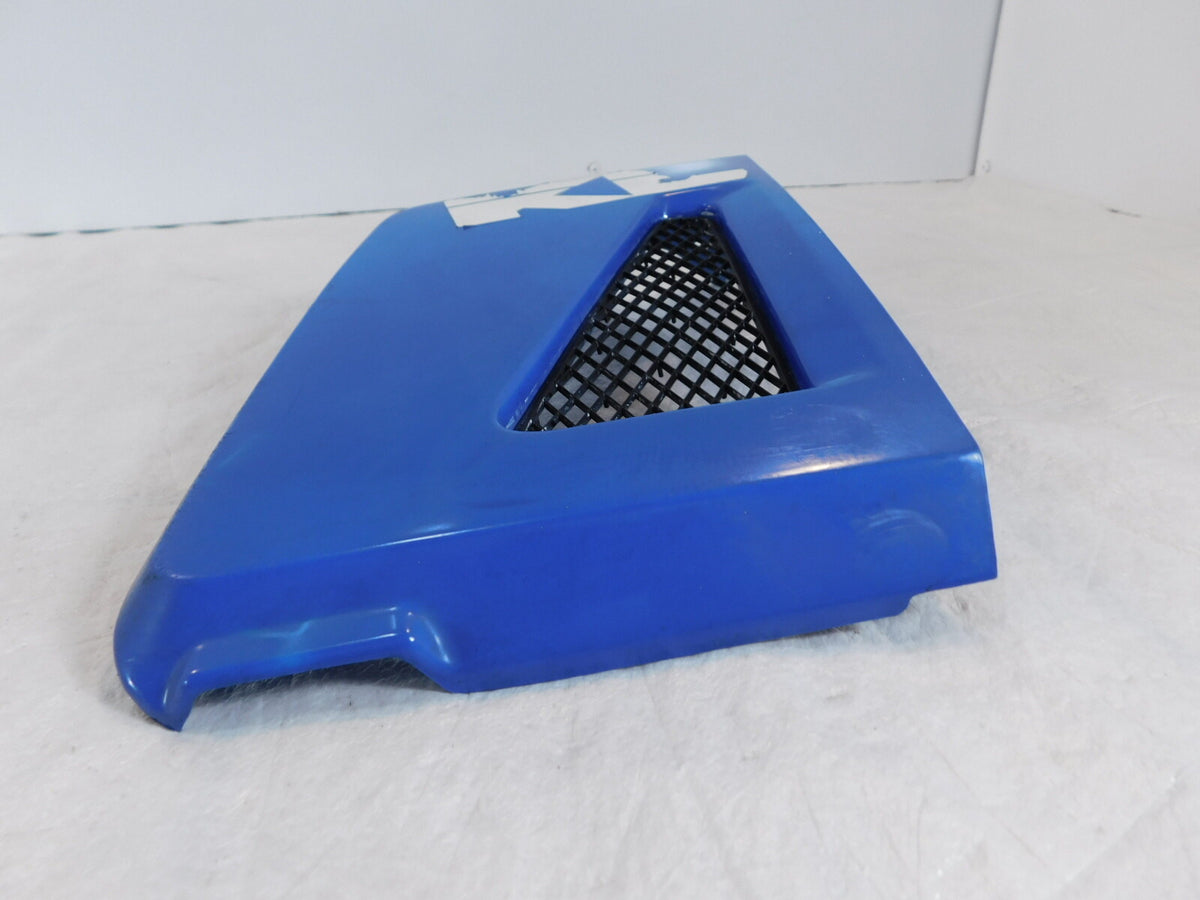 1987 87 Kawasaki KLR650 KLR 650 Blue Left Engine Coolant Radiator Cover Fairing - C3 Cycle