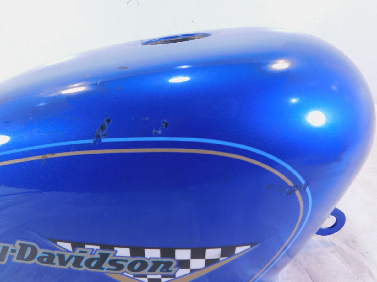 96-97 Harley Davidson Sportster 883 & 1200 Blue Fuel Gas Petrol Tank Reservoir - C3 Cycle