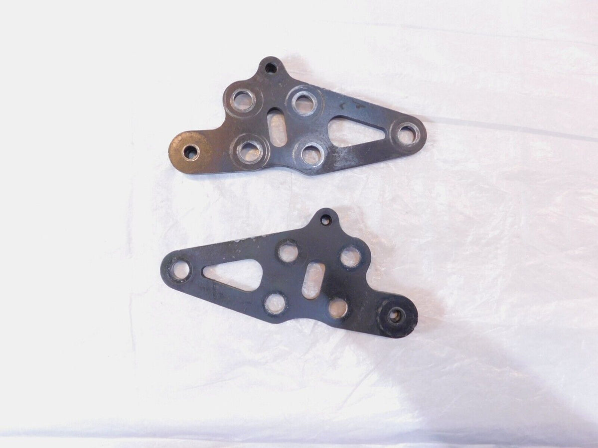 Pair Black 2008-2016 Polaris Victory Vision Engine Motor Mount Rear Brackets - C3 Cycle