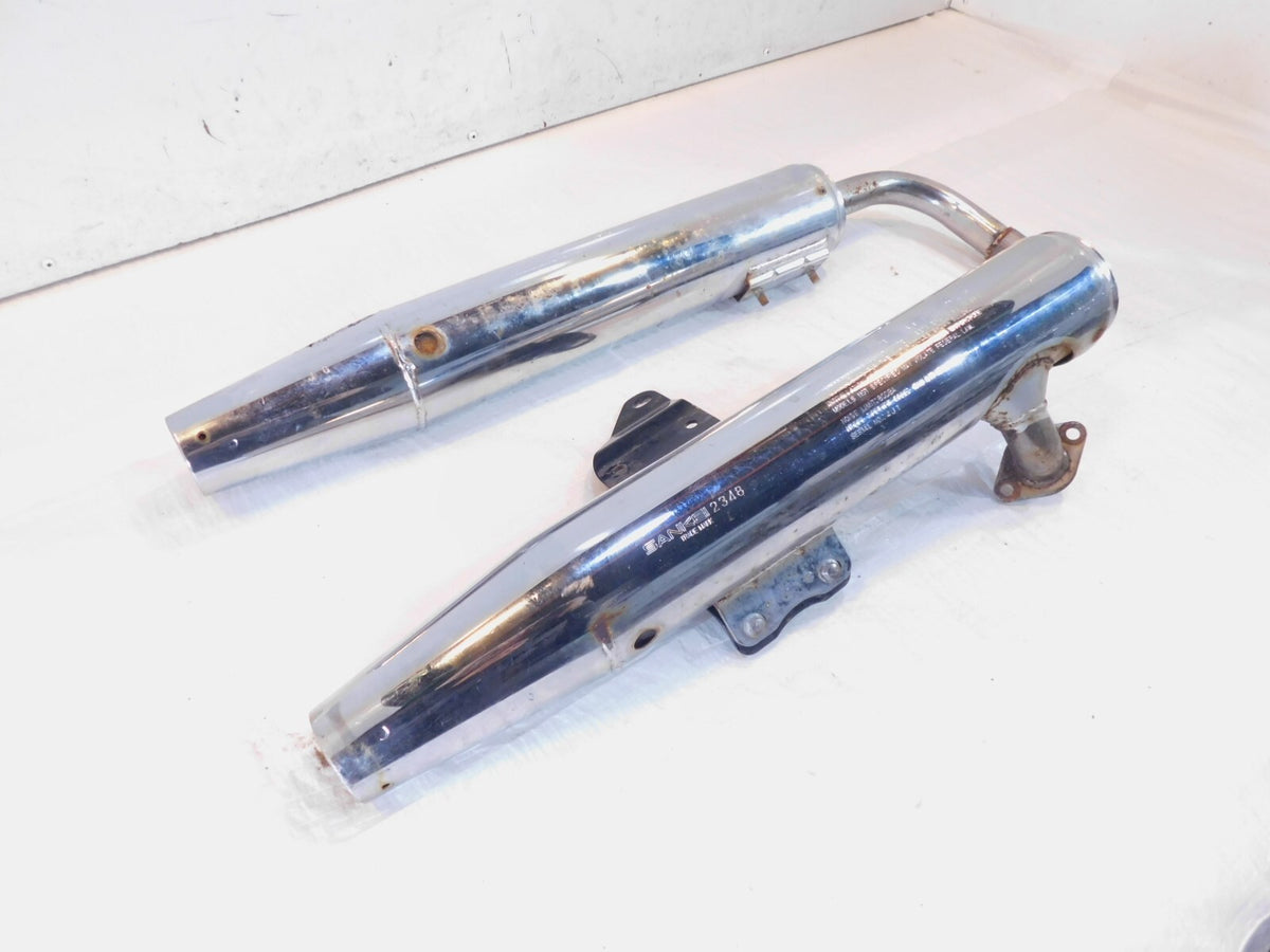 Kawasaki Vulcan 1500 VN1500 Classic & FI Left & Right Dual Muffler Exhaust Pipes - C3 Cycle