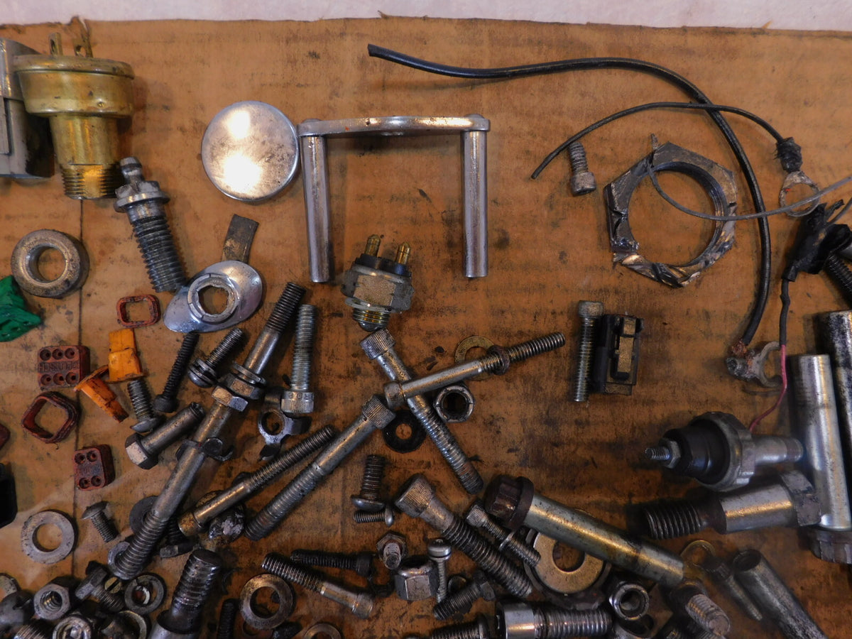 2002 American IronHorse Texas Chopper Engine Bolts Nuts Brackets Parts Box Lot - C3 Cycle