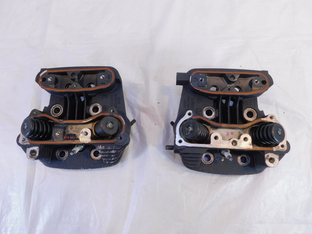 Harley Davidson Sportster 883 XLH883 Black Engine Cylinder Heads Springs Valves - C3 Cycle