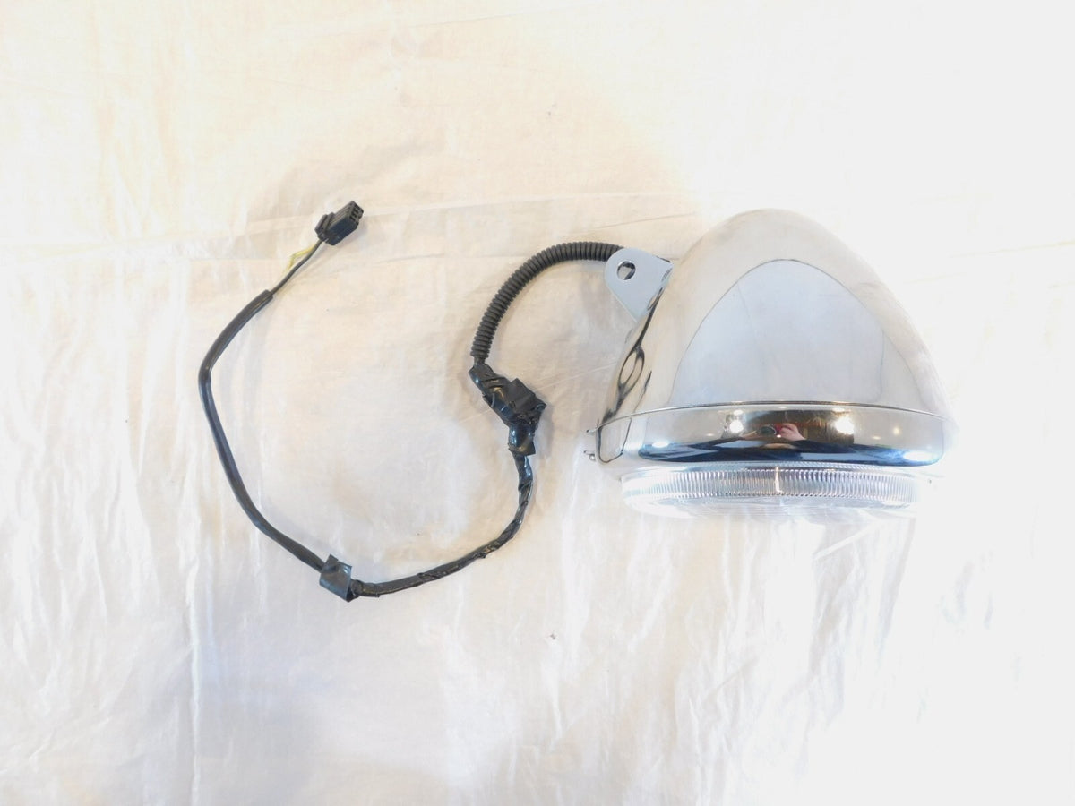 Harley Davidson Sportster 1200 Custom Chrome Bucket Shell w/ Headlight Headlamp - C3 Cycle