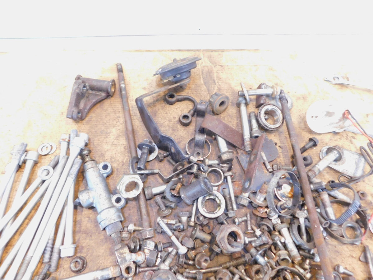 1992 Kawasaki Ninja ZX6 ZX600D Misc Nuts Bolts Brackets Hardware Parts Box Lot - C3 Cycle