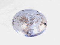 Harley Davidson Twin Cam Touring Dyna Softail Chrome Flames Derby Clutch Cover - C3 Cycle