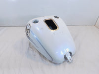 Harley Davidson Softail Heritage Classic & Fat Boy White Fuel Gas Tank - Dented - C3 Cycle