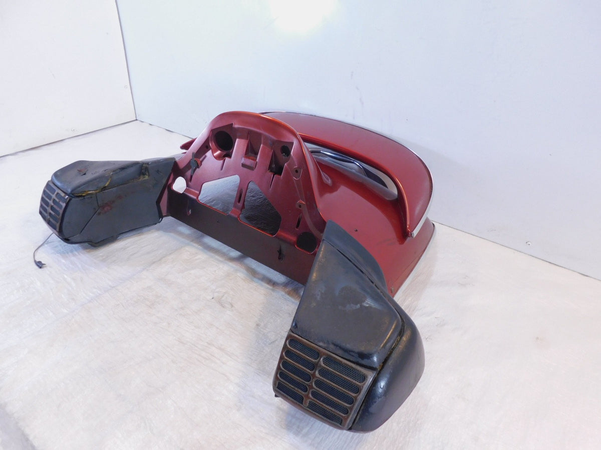 01-02 Honda Goldwing GL1800 Illusion Red Rear Storage Trunk Top Cover -For Parts